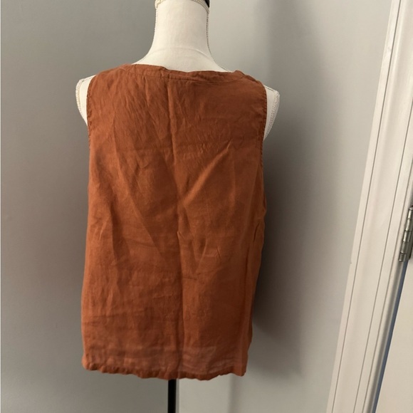 J Crew Size Large Pink & White Fabric Floral Puff sleeve Blouse Cotton - Picture 4 of 12